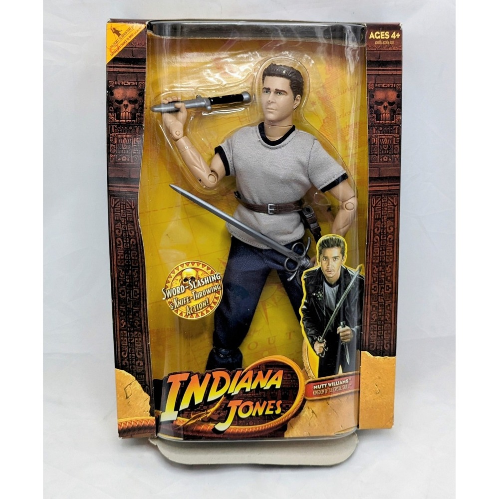 2008 Hasbro Indiana Jones Mutt Williams Sword & Knife Action Figure 12 inch